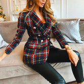 BLAZER DE CUADROS CHIC LUCIA
